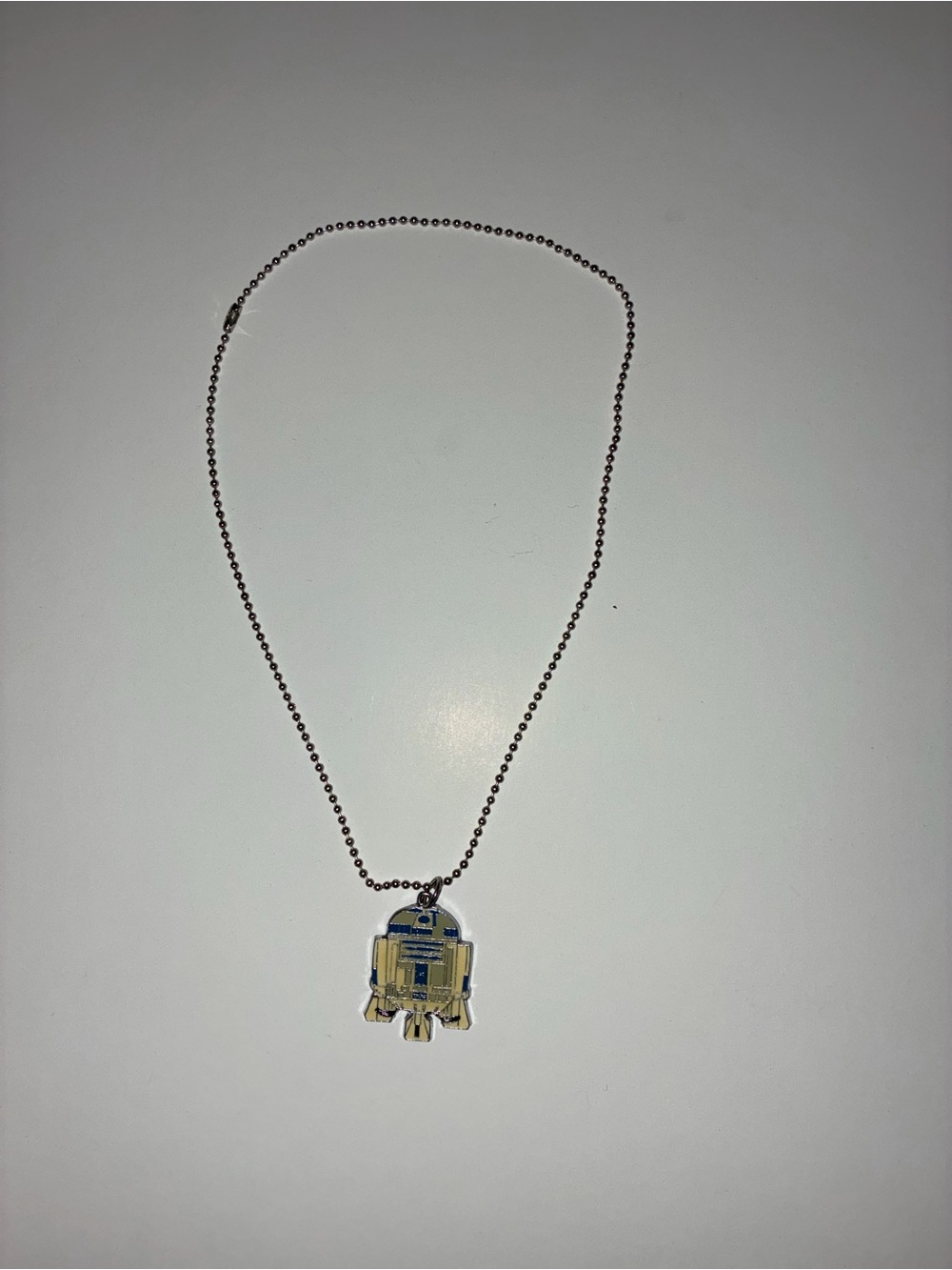 R2D2 Pendant Necklace with Silver Chain